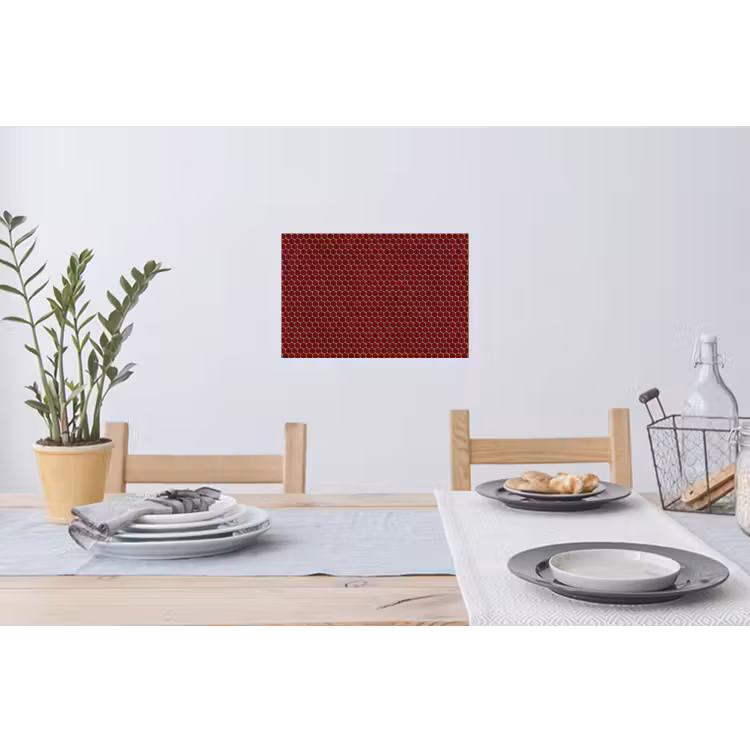 Muursticker - Penny - Mozaïek - Rond - Rood — 3