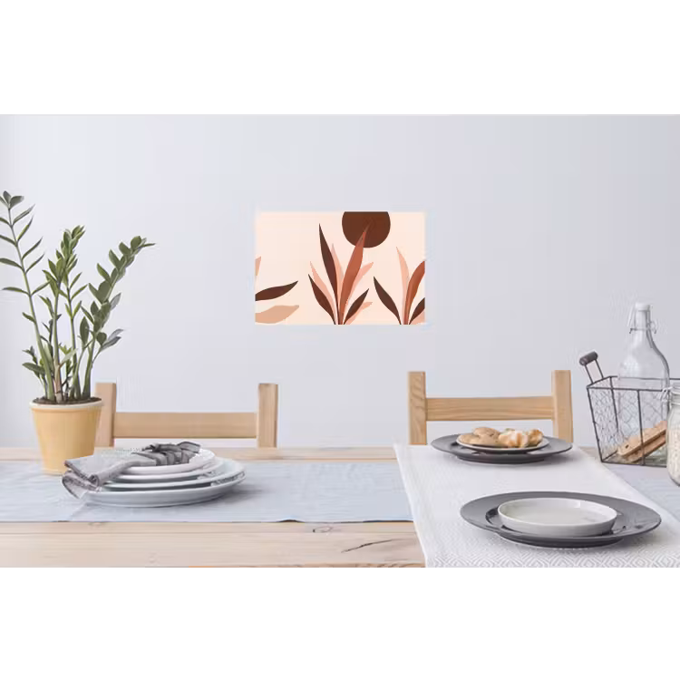 Muursticker - Planten - Abstract - Natuur - Bruin — 3