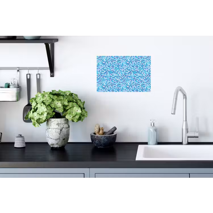 Muursticker - Mozaïek - Patroon - Turquoise — 2