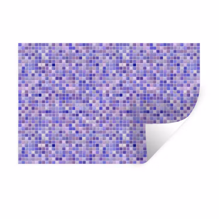 Muursticker - Mozaïek - Tegels - Lila - Amethist — 1