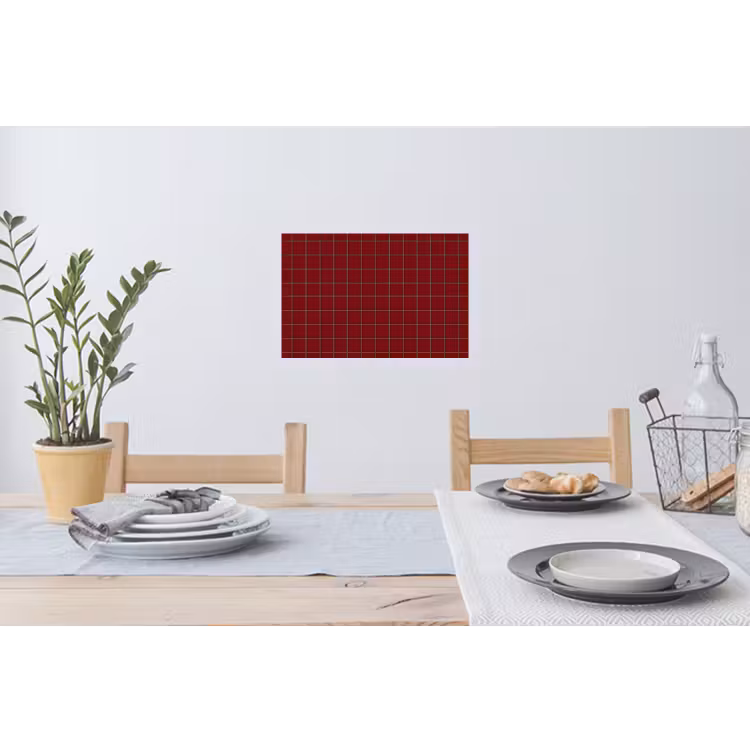 Muursticker - Patroon - Tegels - Burgundy — 3
