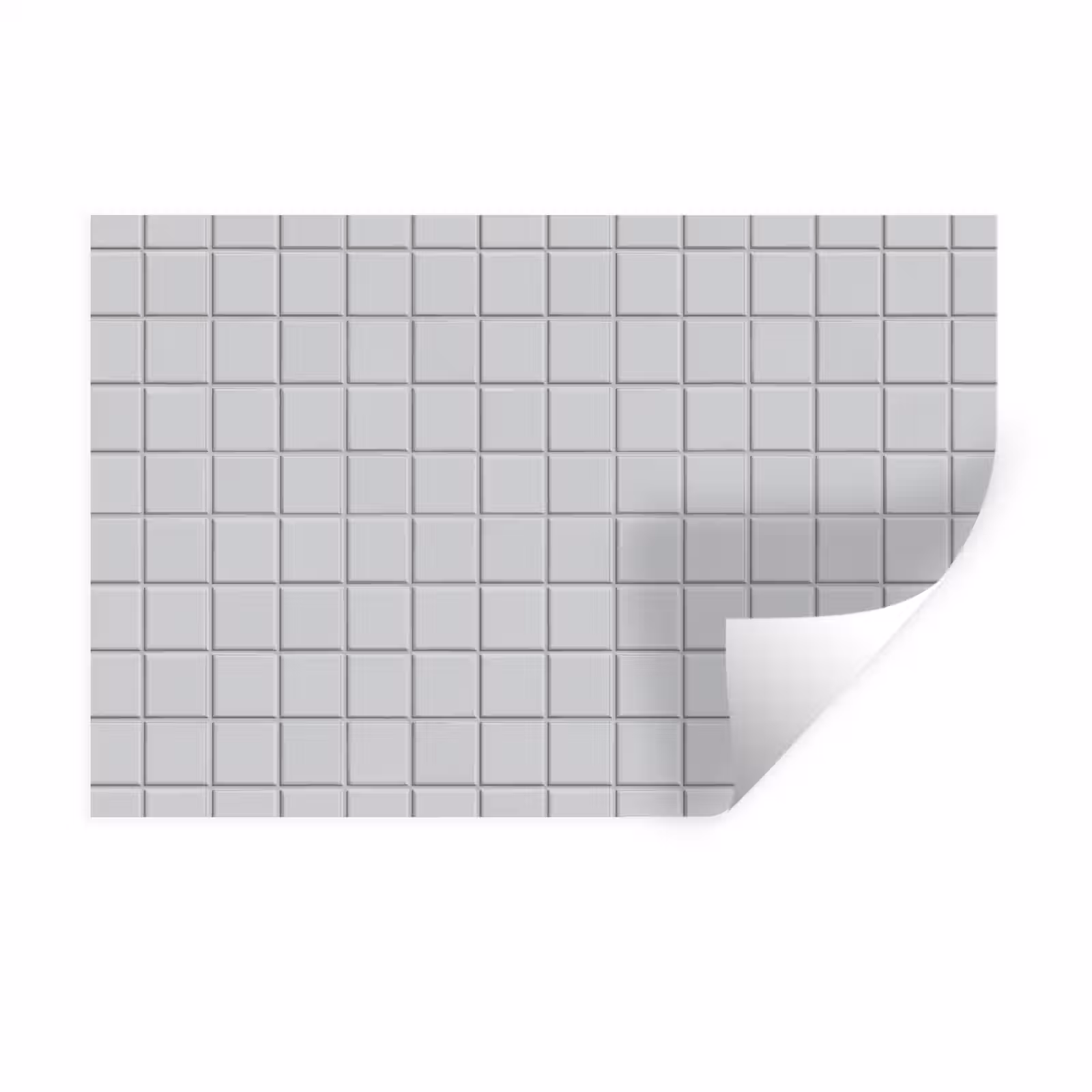 Muursticker - Patroon - Tegels - Licht - Grijs — 1