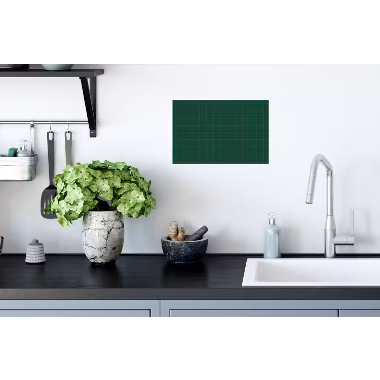 Muursticker - Patroon - Tegels - Dennen - Groen — 2