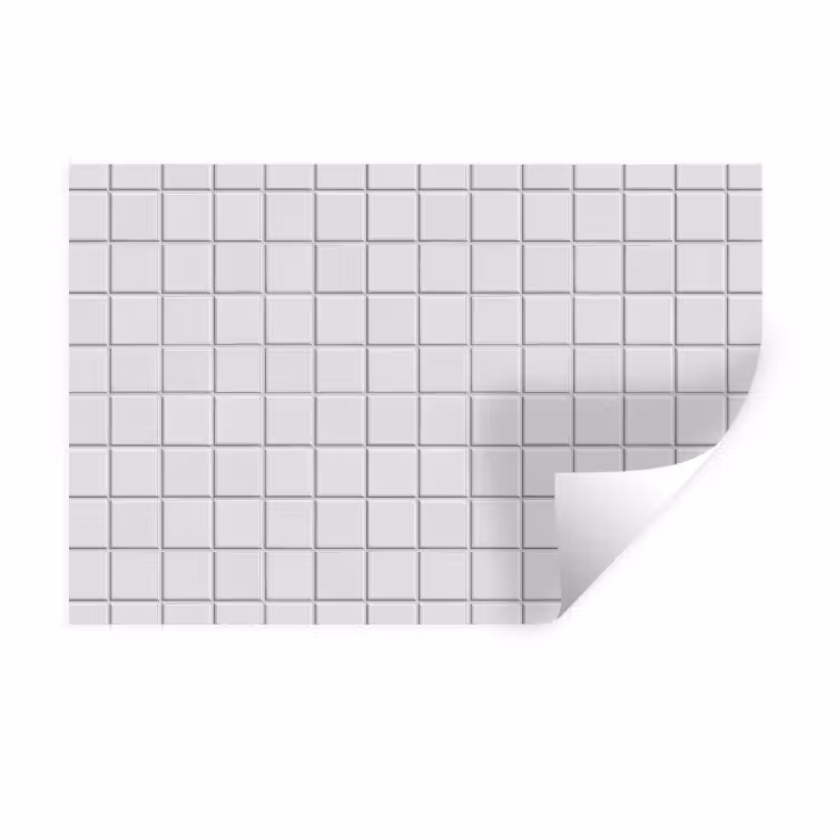 Muursticker - Patroon - Tegels - Grijs - Wit — 1