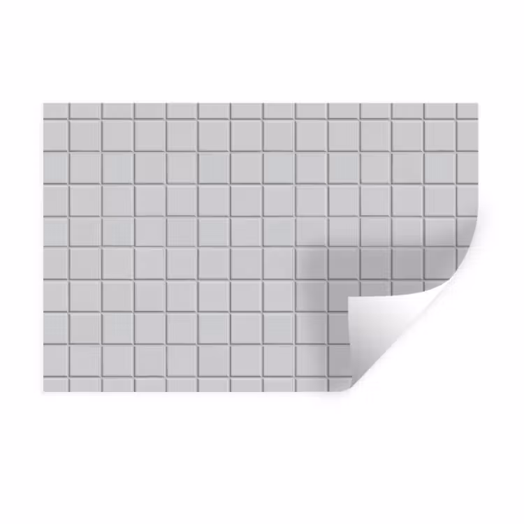 Muursticker - Patroon - Tegels - Licht - Grijs — 1