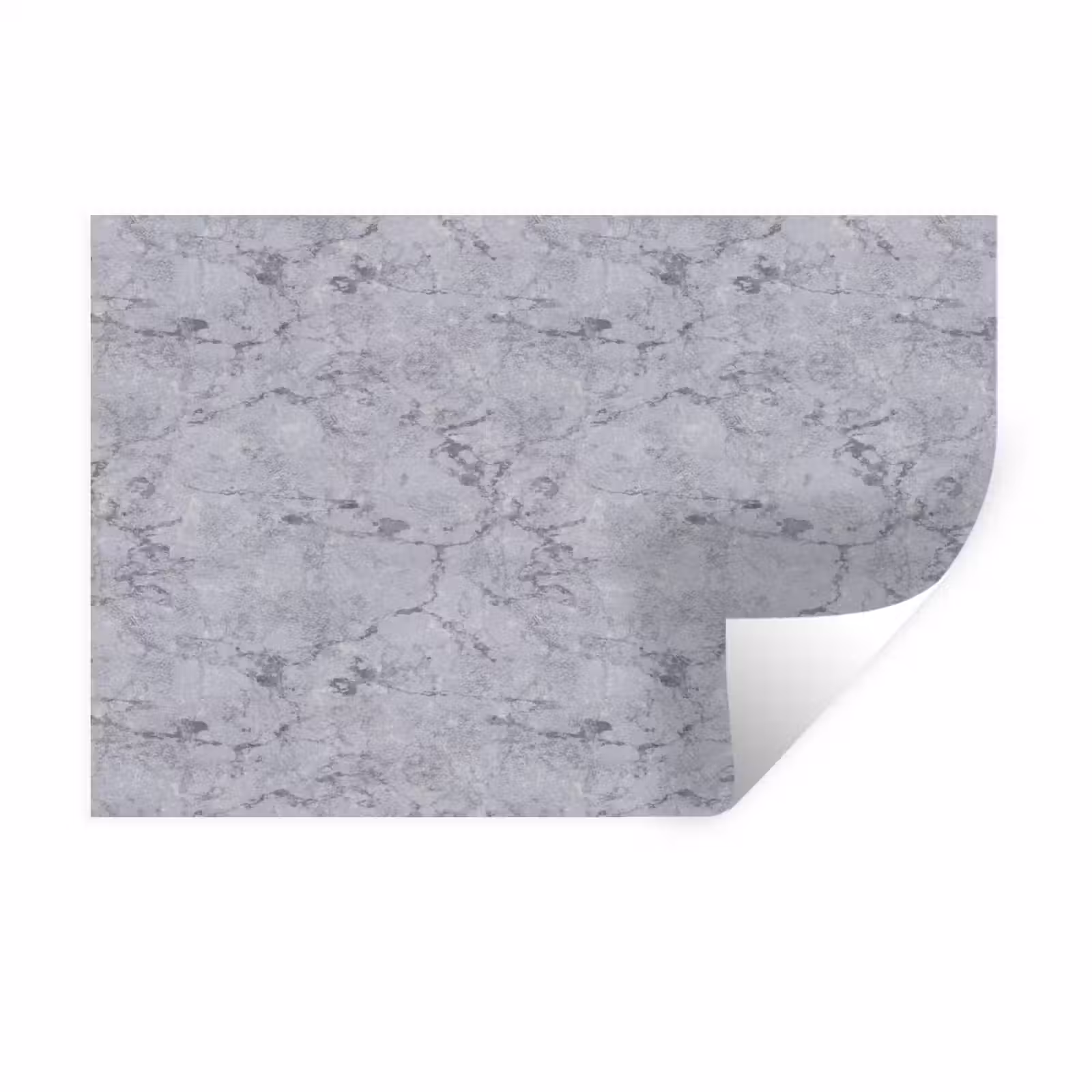 Muursticker - Marmerplaat - Patroon - Grijs — 1