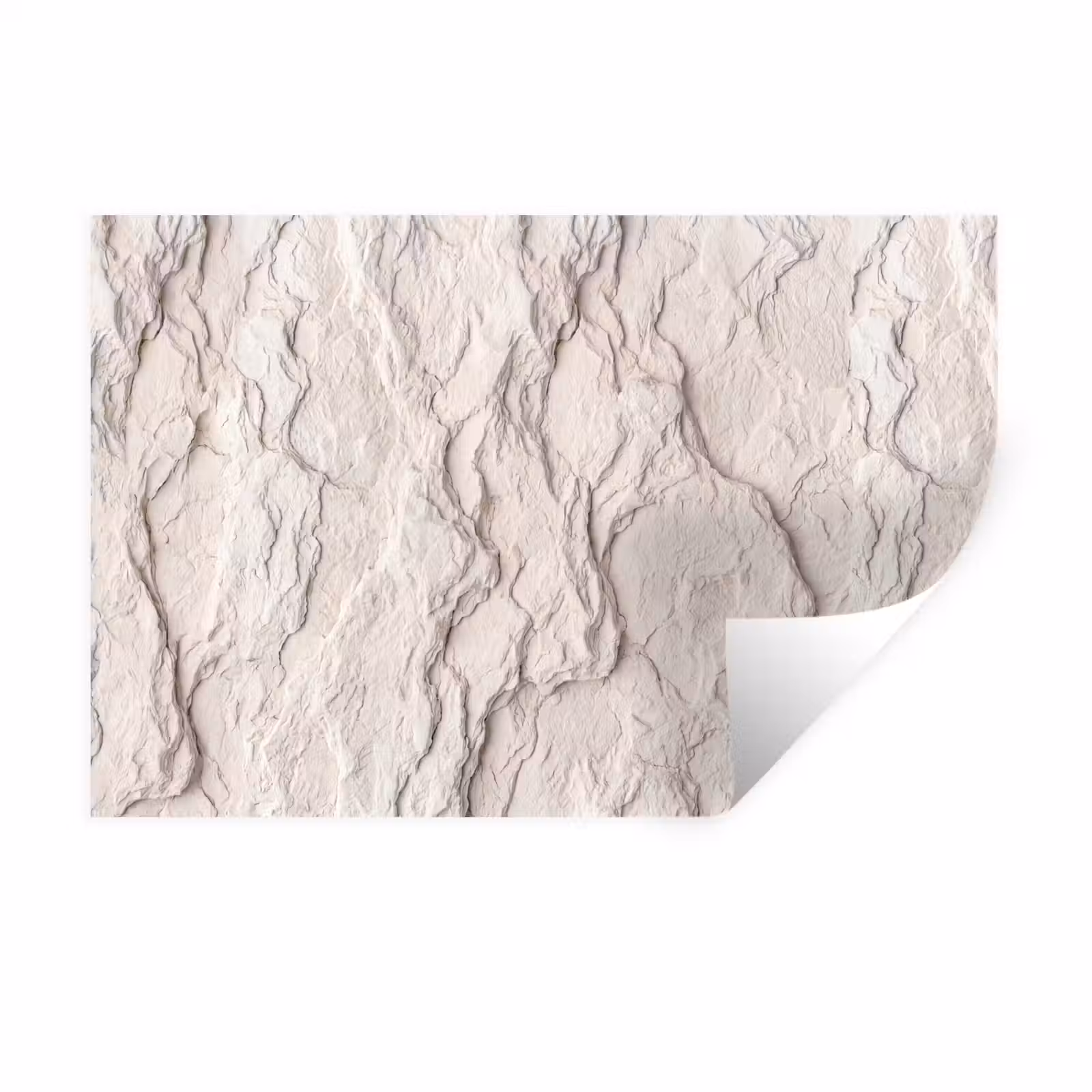 Muursticker - Rots - Structuur - Natuur - Beige - Abstract — 1