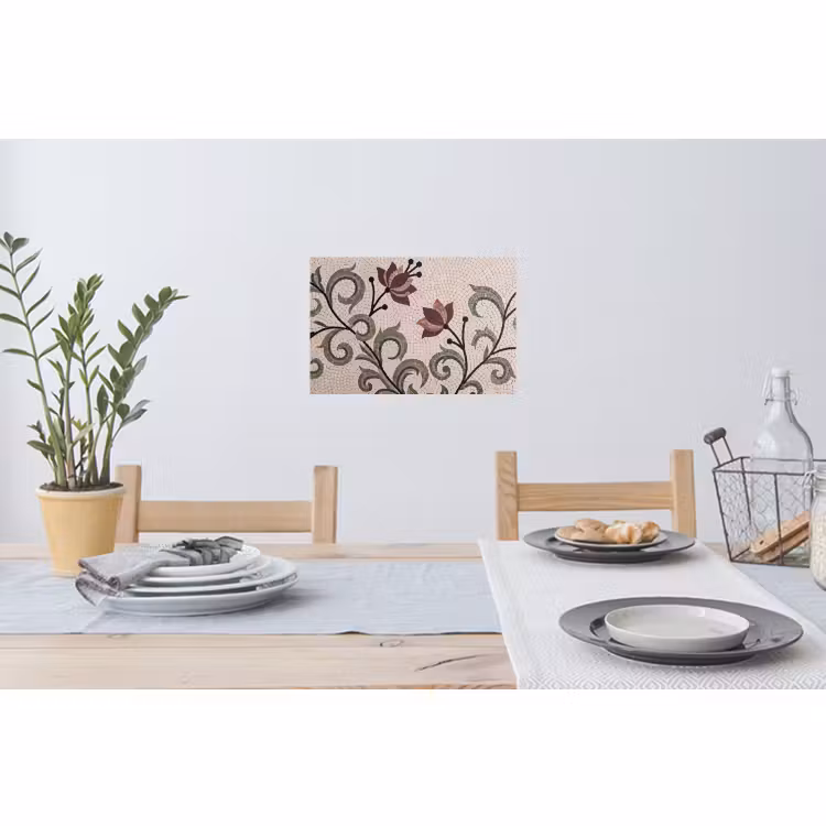 Muursticker - Bloemen - Mozaïek - Patroon - Abstract - Groen — 3