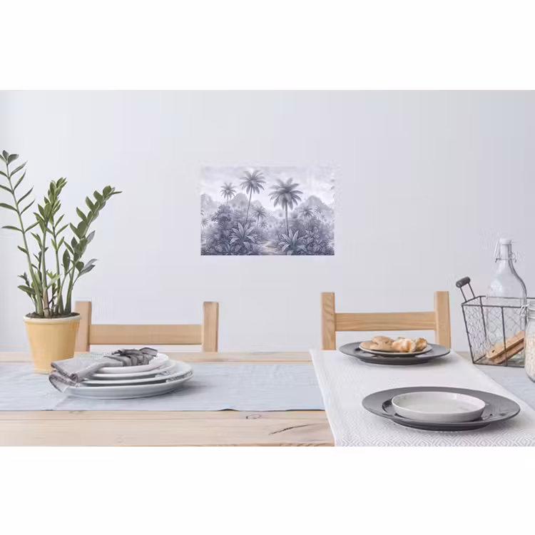 Muursticker - Natuur - Boom - Tropisch - Landschap - Blauw — 3