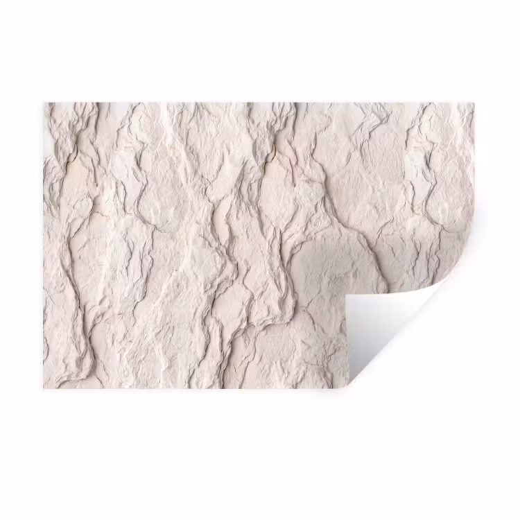 Muursticker - Rots - Structuur - Natuur - Beige - Abstract — 1