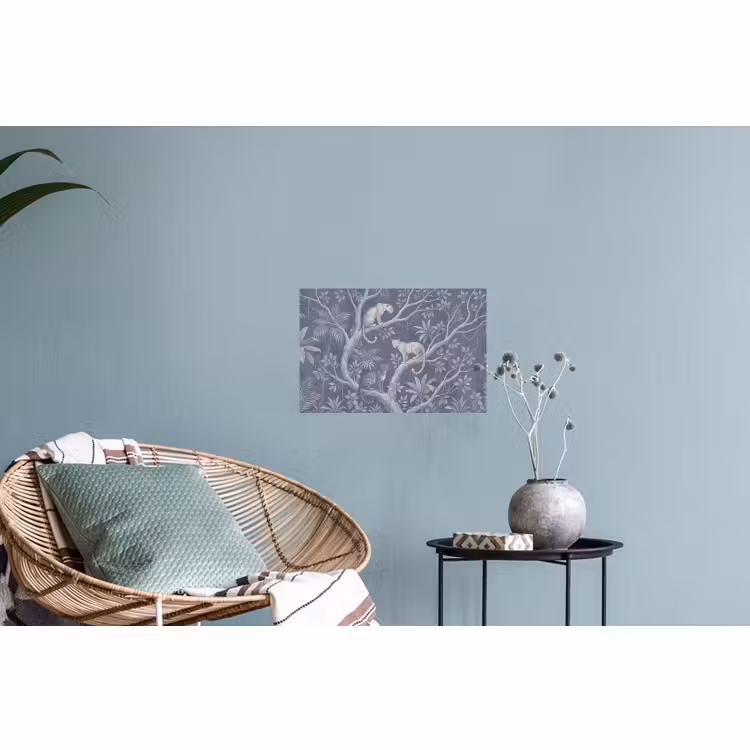 Muursticker - Dieren - Jungle - Illustratie - Bomen - Blauw — 4