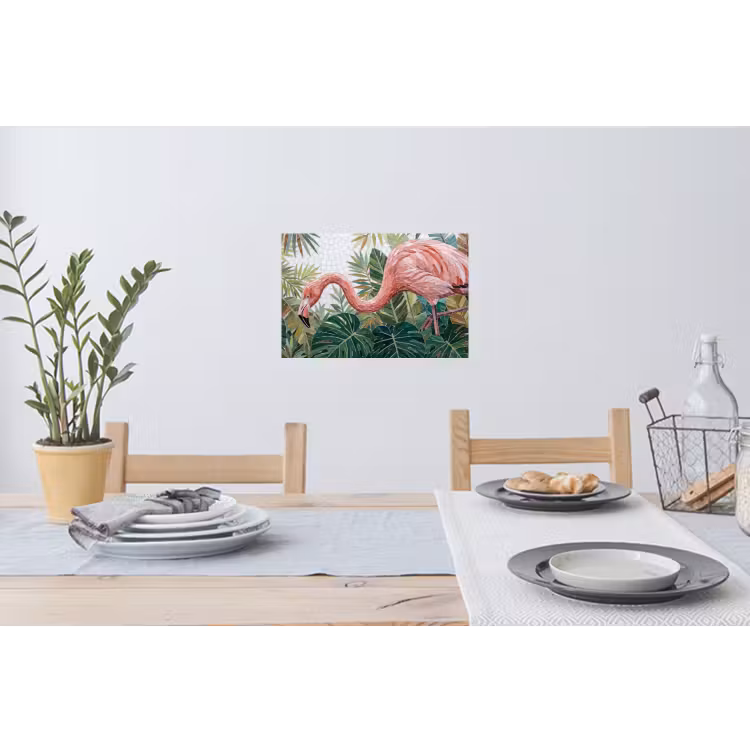 Muursticker - Natuur - Bladeren - Abstract - Groen - Vogel — 3