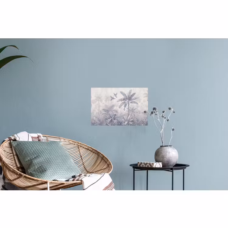 Muursticker - Natuur - Vogel - Jungle - Illustratie - Blauw — 4