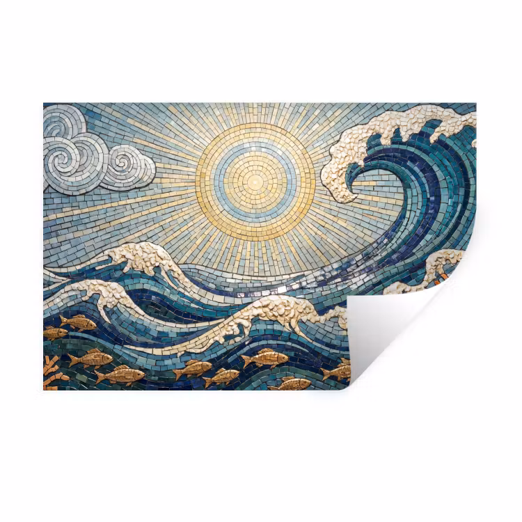 Muursticker - Onderwater - Koraal - Vis - Natuur - Kunst — 1
