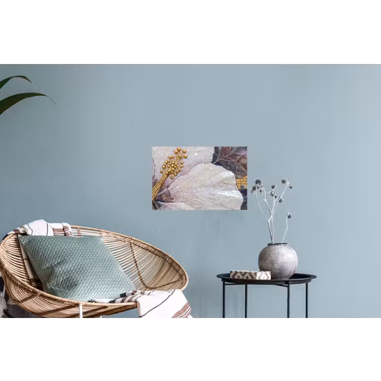Muursticker - Bloemen - Mozaïek - Kunst - Modern - Goud — 4
