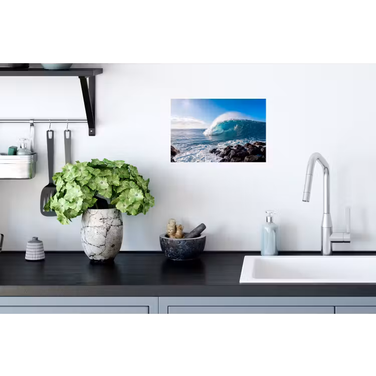 Muursticker - Golf - Oceaan - Brekend - Water - Blauw — 2