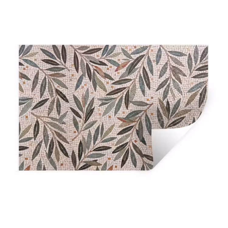 Muursticker - Plant - Blad - Mozaïek - Groen — 1