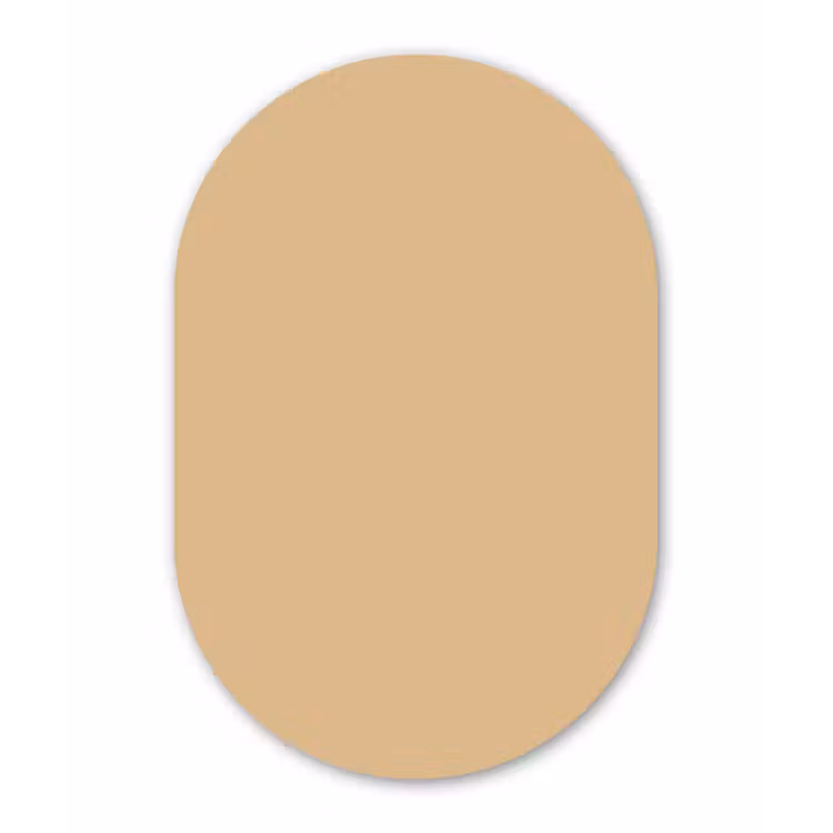 Muurovaal - Kunststof - Warm - Sand - Nude — 3