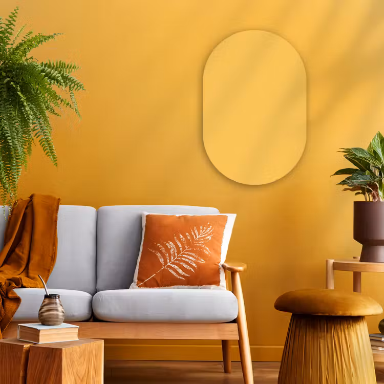 Muurovaal - Kunststof - Warm - Sand - Terracotta — 1