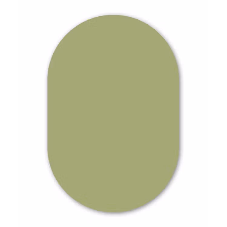 Muurovaal - Kunststof - Whispering - Sage - Groen — 3