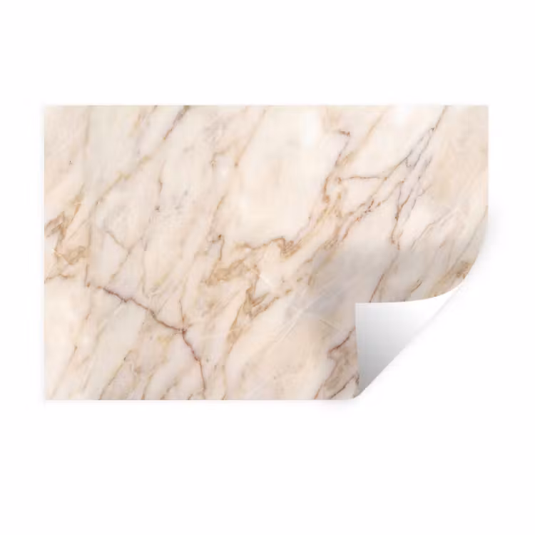 Muursticker - Marmer - Ader - Abstract - Wit - Goud — 1