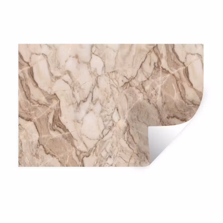 Muursticker - Marmer - Aderen - Textuur - Beige - Modern — 1