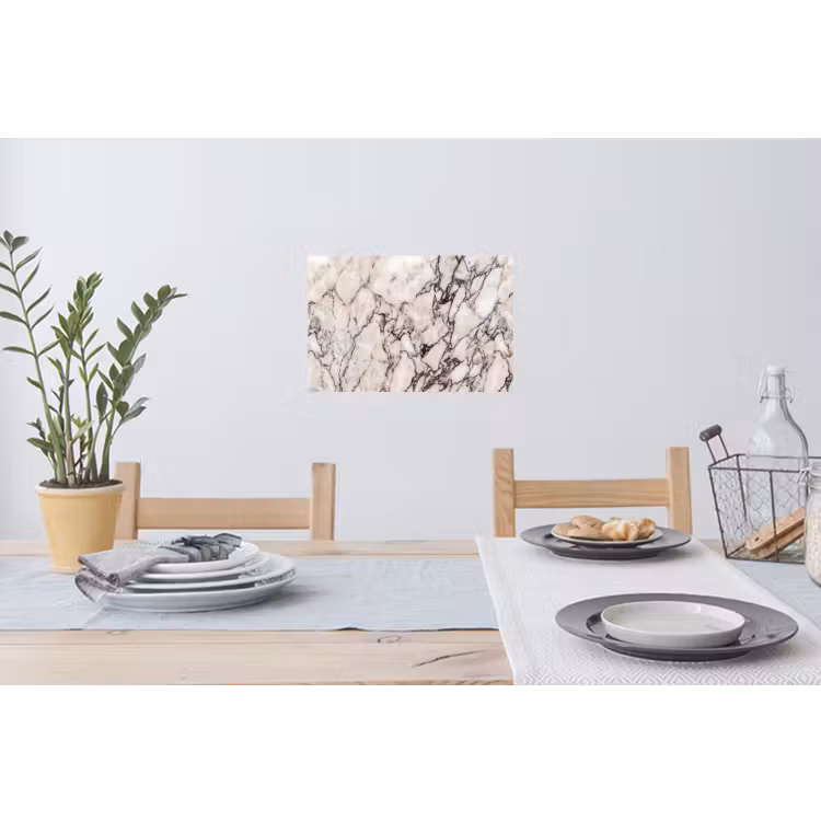 Muursticker - Marmer - Textuur - Abstract - Wit - Bruin — 3