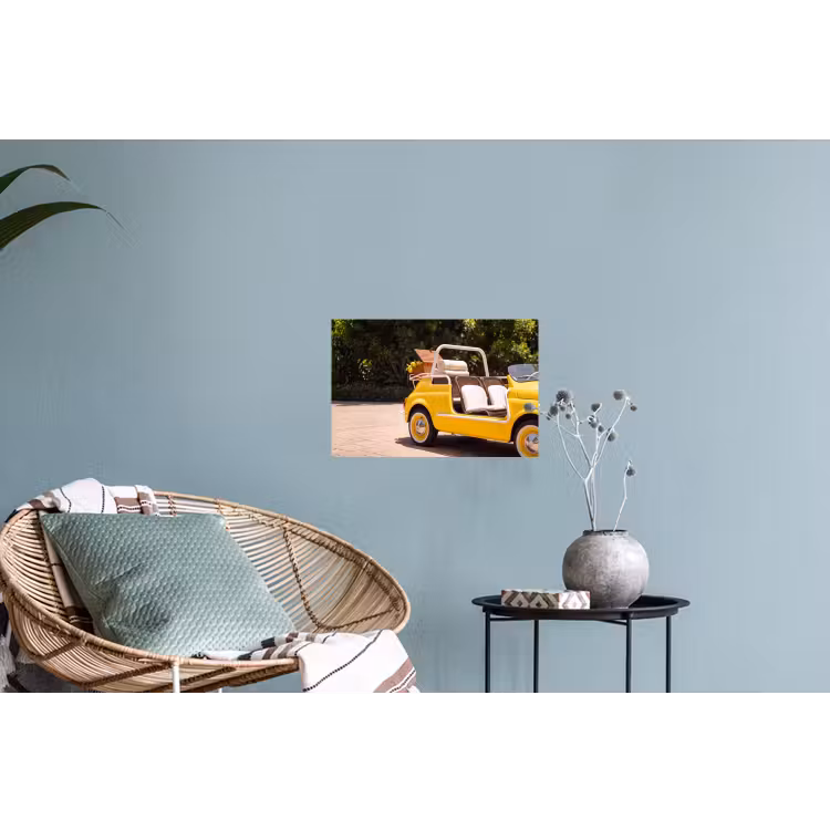 Muursticker - Auto - Picknick - Zomer - Geel — 4