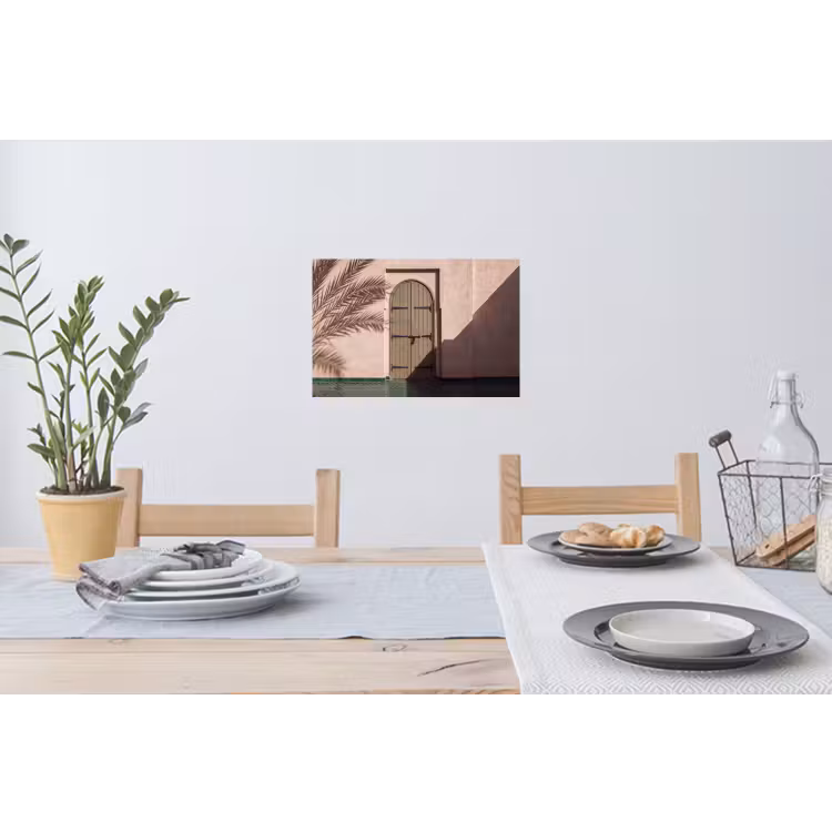 Muursticker - Deur - Hout - Architectuur - Groen - Rustiek — 3