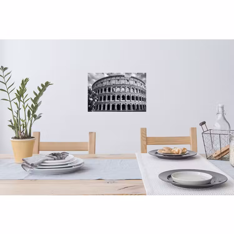 Muursticker - Architectuur - Colosseum - Rome - Historisch - Zwart-wit — 3