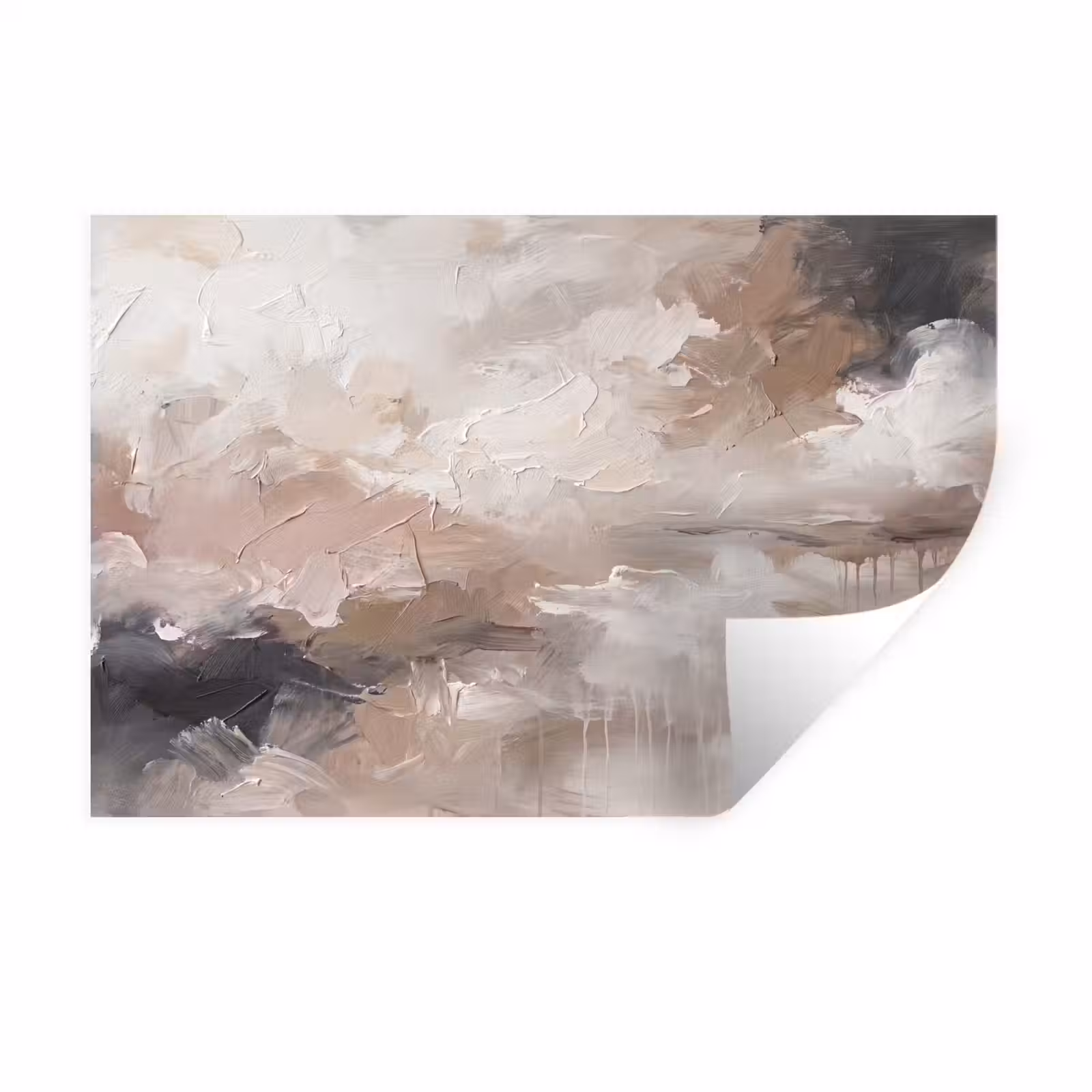 Muursticker - Abstract - Textuur - Kunst - Modern - Beige — 1