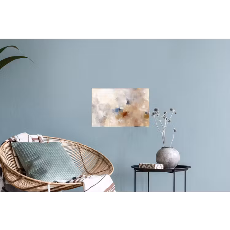 Muursticker - Abstract - Borstelstreken - Modern - Beige - Kunst — 4