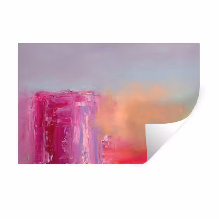 Muursticker - Abstract - Kleuren - Modern - Roze — 1