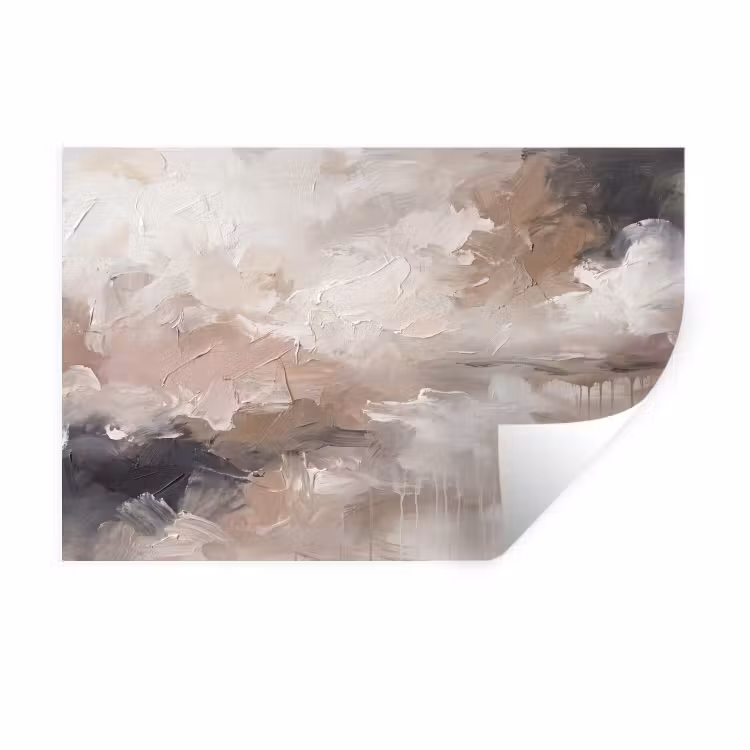 Muursticker - Abstract - Textuur - Kunst - Modern - Beige — 1