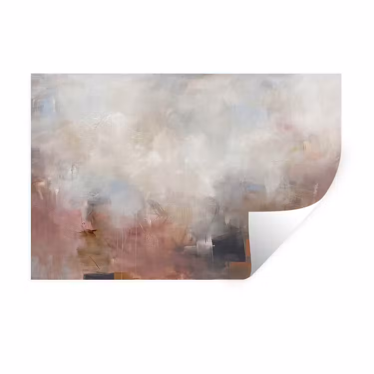 Muursticker - Abstract - Vloeiend - Kunst - Modern - Beige — 1