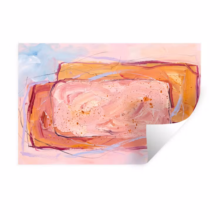 Muursticker - Abstract - Vormen - Modern - Roze — 1