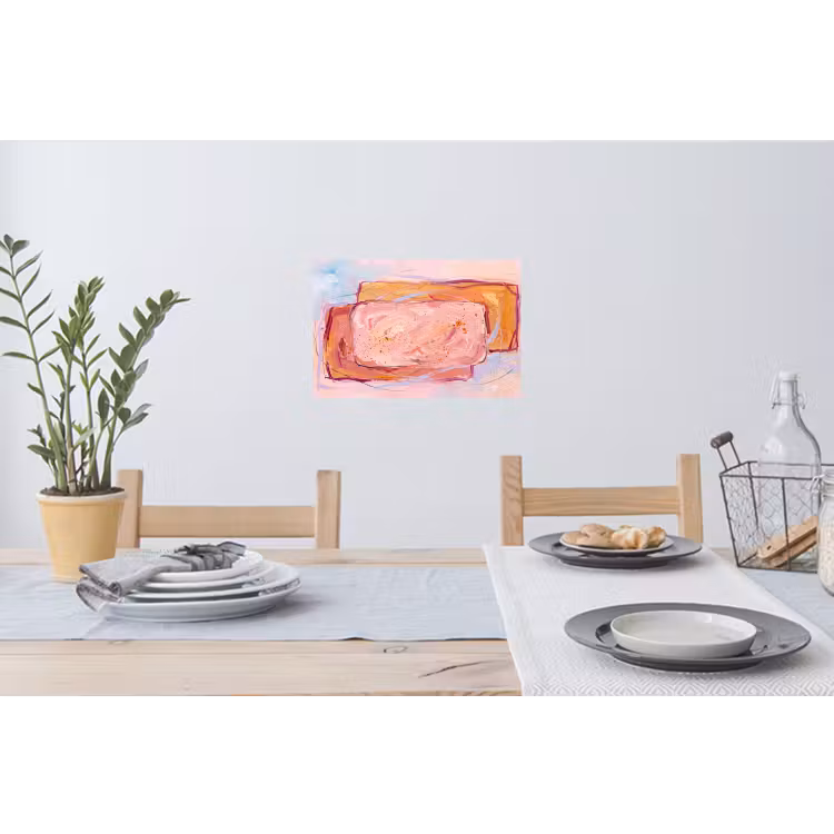 Muursticker - Abstract - Vormen - Modern - Roze — 3