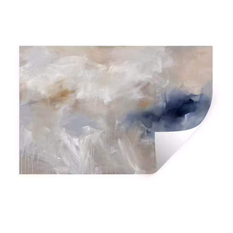 Muursticker - Abstract - Wolken - Sfeer - Modern - Beige — 1