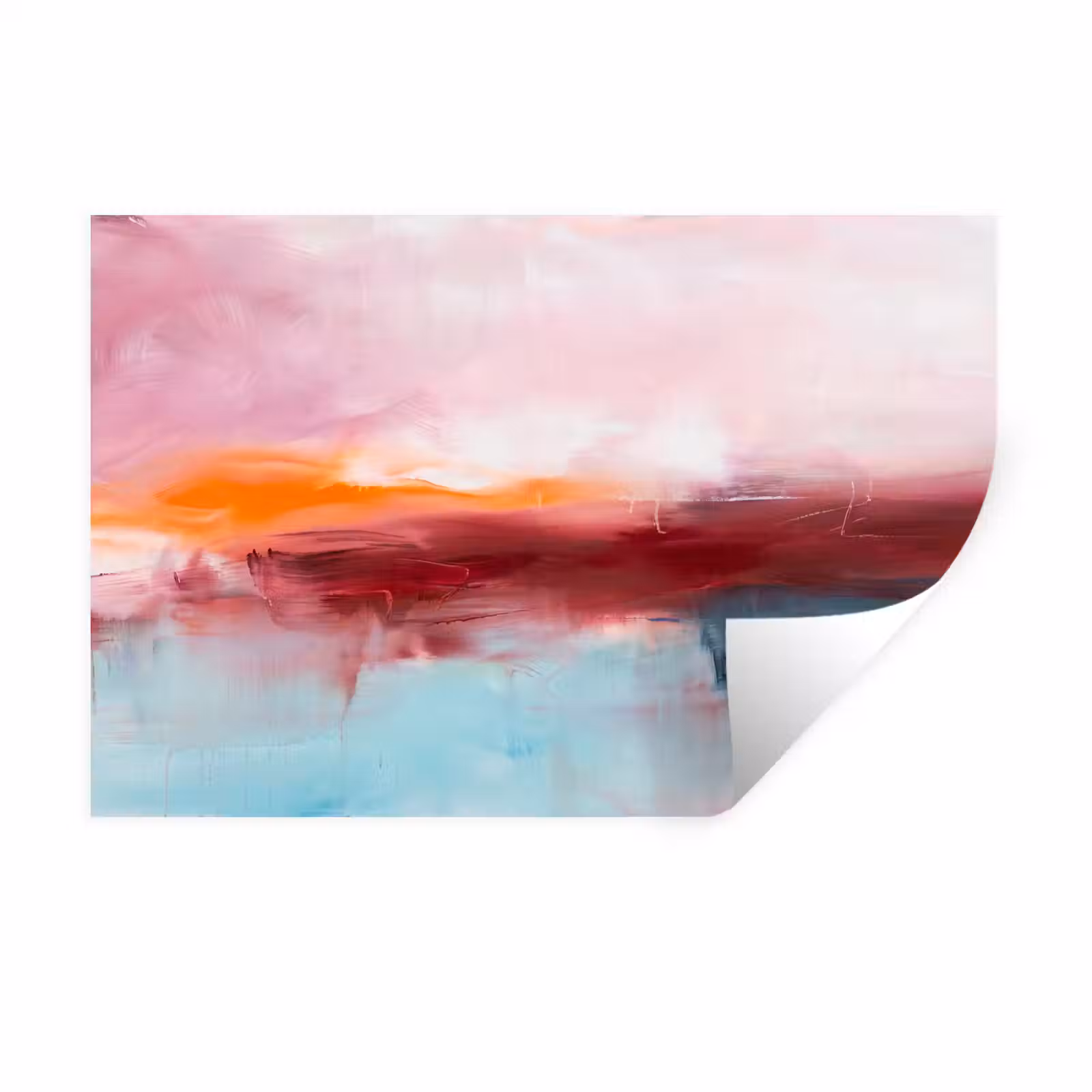 Muursticker - Abstract - Kleuren - Modern - Kunst - Roze — 1