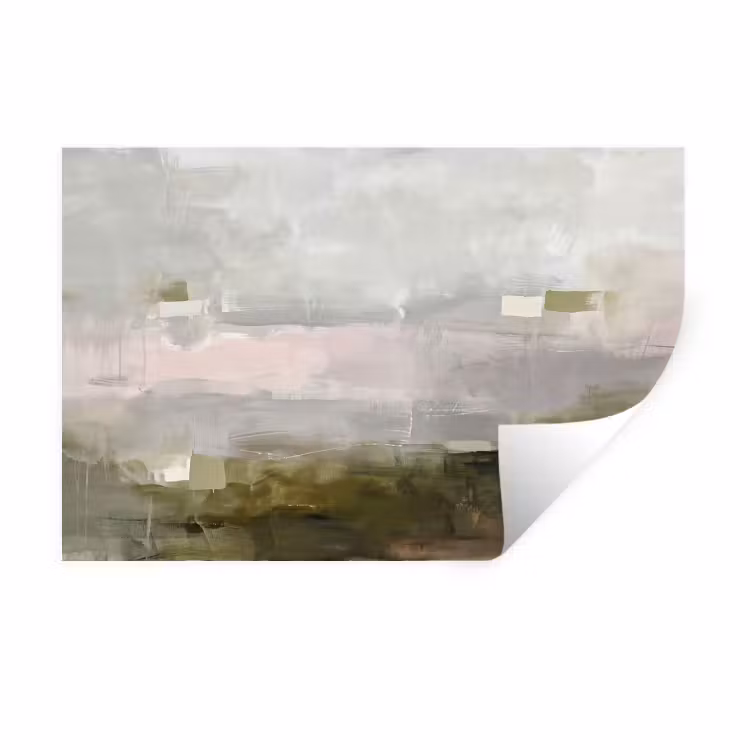 Muursticker - Abstract - Gelaagd - Kunst - Modern - Grijs-Groen — 1