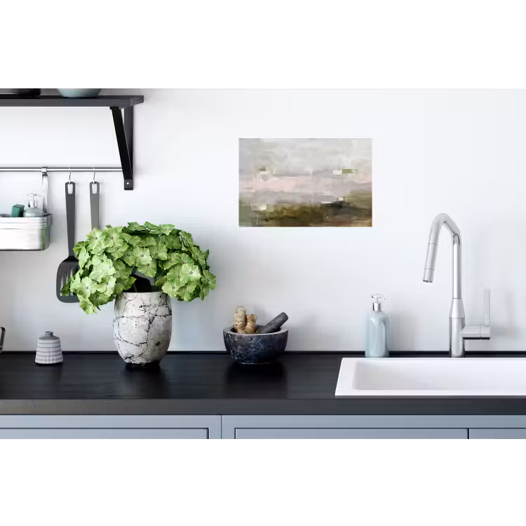 Muursticker - Abstract - Gelaagd - Kunst - Modern - Grijs-Groen — 2