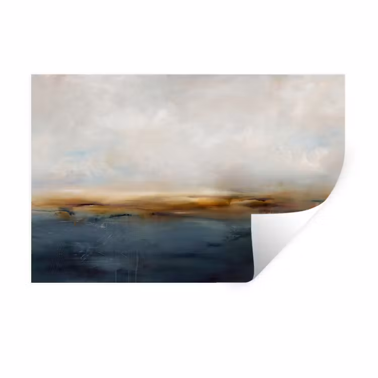 Muursticker - Abstract - Horizon - Water - Modern - Beige — 1