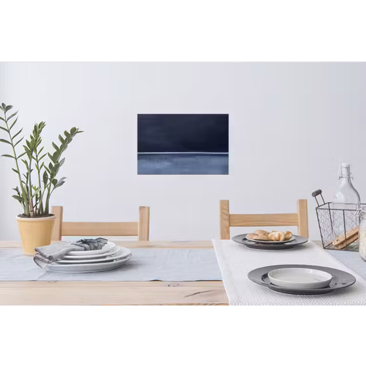 Muursticker - Abstract - Horizontale lijn - Minimalistisch - Donkerblauw - Kunst — 3