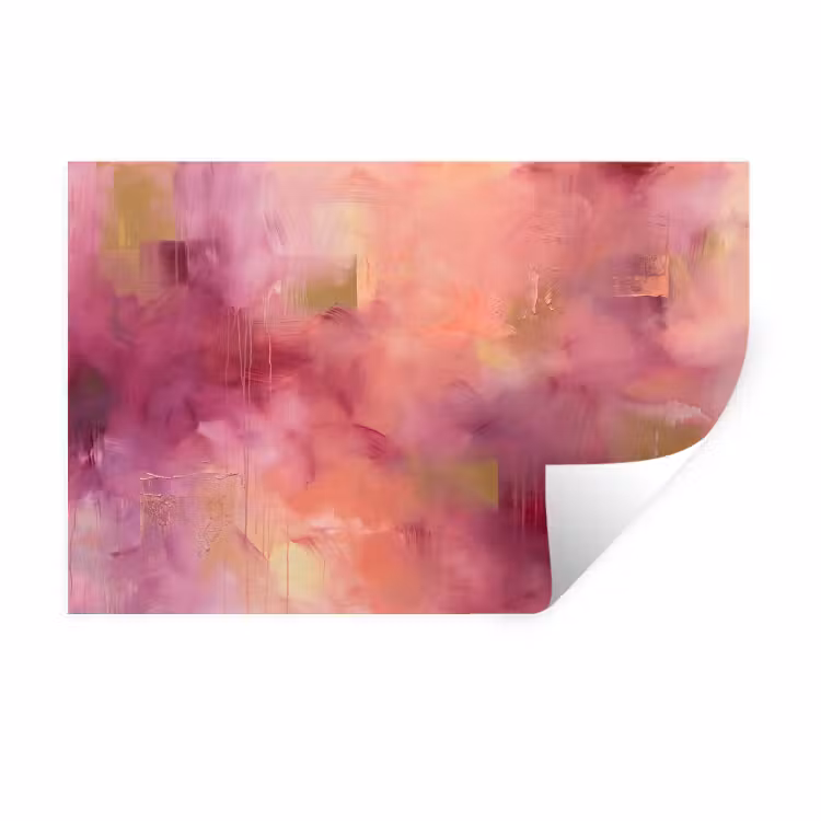 Muursticker - Abstract - Kleuren - Modern - Roze - Paars — 1
