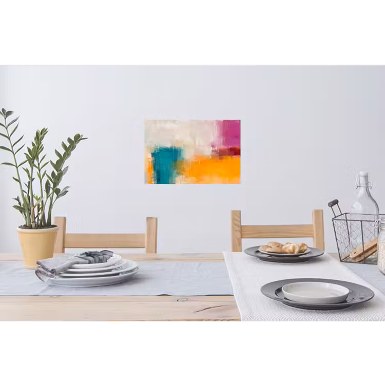 Muursticker - Abstract - Kleurrijk - Modern - Kunst - Oranje — 3