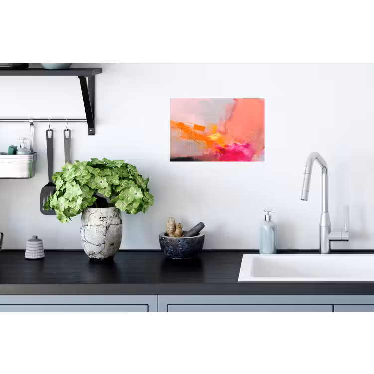 Muursticker - Abstract - Kleurrijk - Modern - Roze — 2