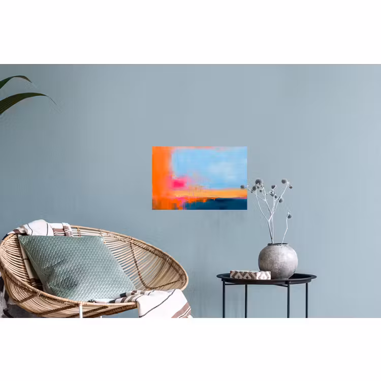 Muursticker - Abstract - Kleurvlakken - Modern - Oranje - Blauw — 4