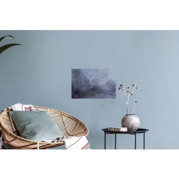 Muursticker - Abstract - Kwaststreken - Modern - Kunst - Grijs — 4
