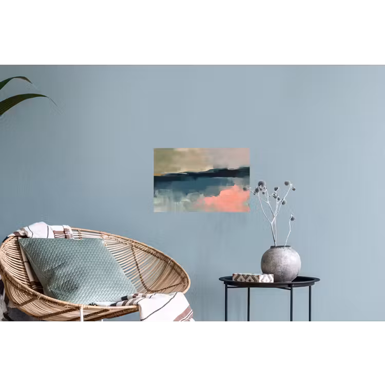 Muursticker - Abstract - Landschap - Kunst - Modern - Groen - Blauw — 4
