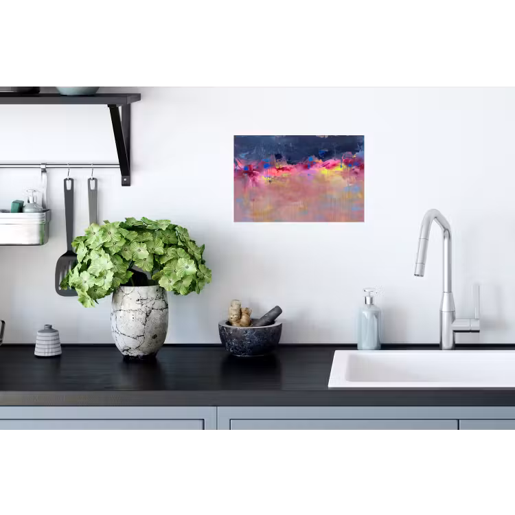 Muursticker - Abstract - Textuur - Kleuren - Modern - Roze — 2
